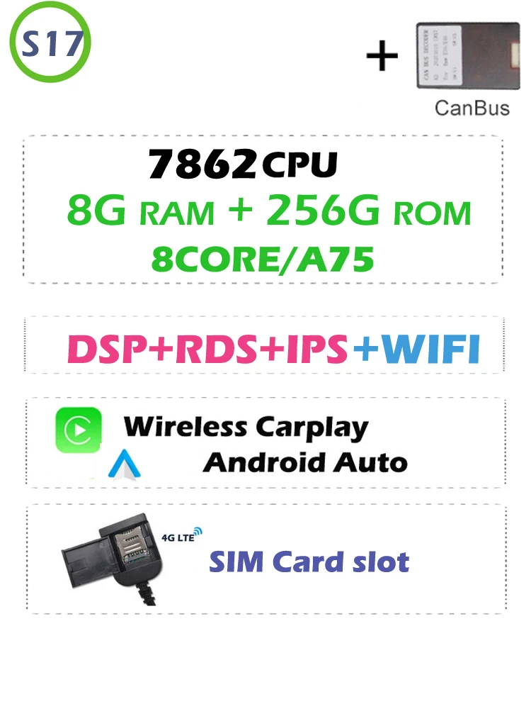 8G 256G Carplay LTE