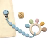 BPA Free Baby Silicone Teethers Sensory Toy Easy to Grasp Infant Teething Toys Food Grade Chewable Toys for Babies Newborn Gifts 6