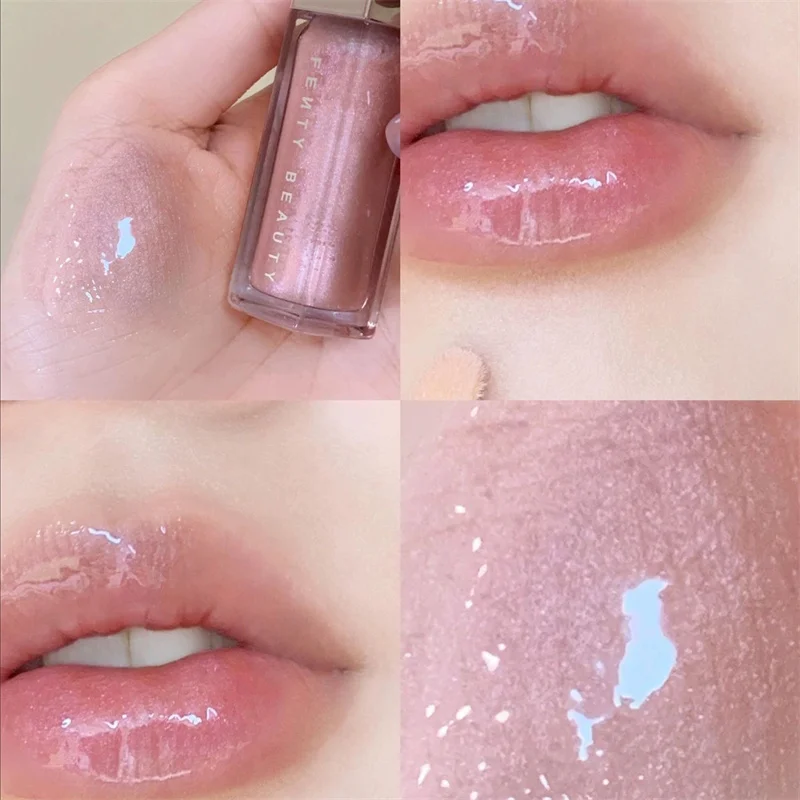 Moda fenty beleza lábio esmalte umedecer brilho brilho lábio plumper maquiagem para iniciante batom líquido maquiagem feminina cosméticos