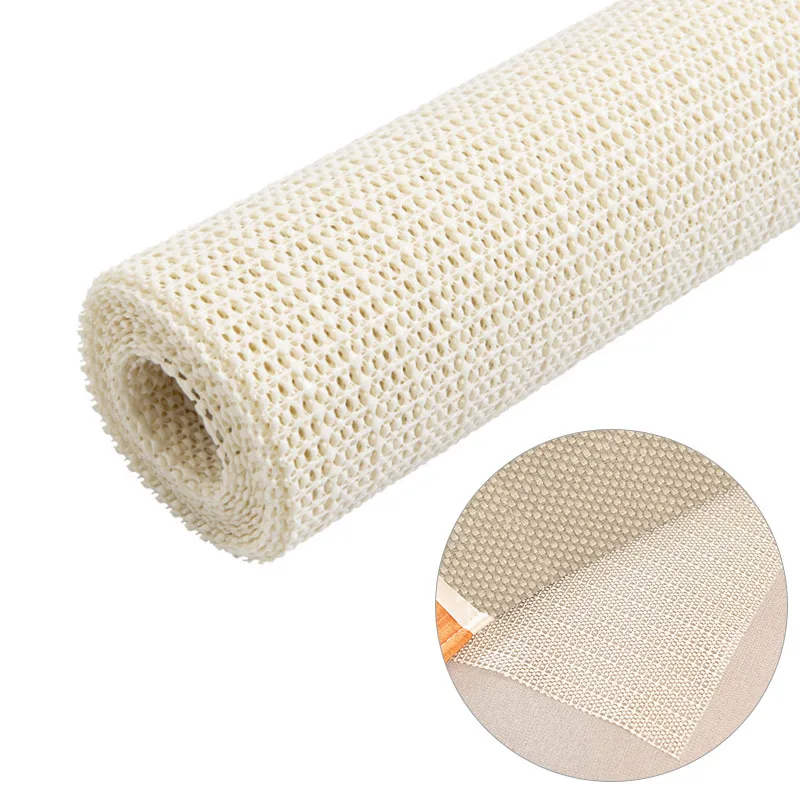 PVC Antiskid Rug Pad For Hard Surface Floors Gripper Carpet Anti Slip Under  Mattress Sofa Cushion Mesh Pads Non-Slip Shower Mats