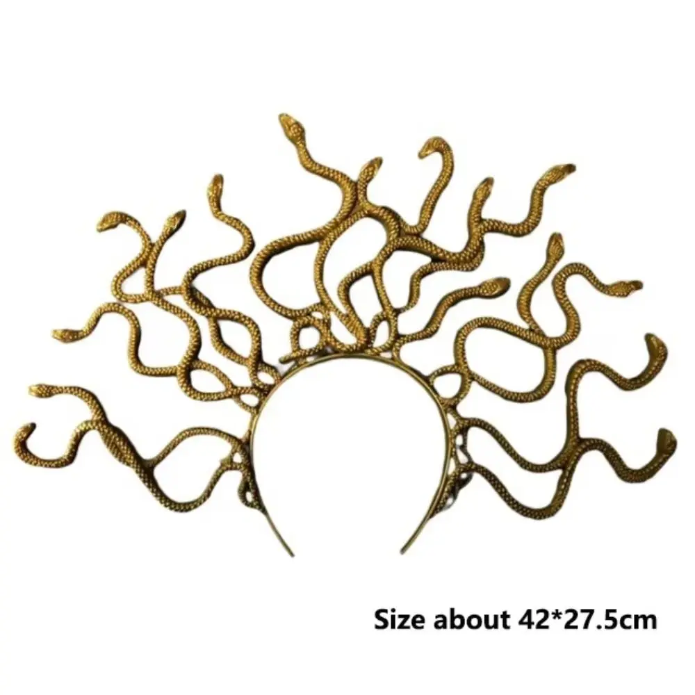 Neue Horror Halloween Stirnband Punk realistische Schlangen haar Reifen rutsch feste Kopf bedeckung Cosplay Kostüm Prop Party liefert – Detail 7