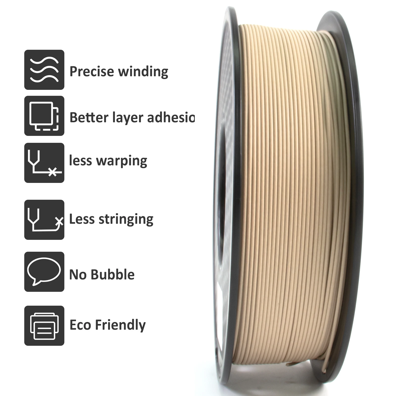 Geeetech Wood PLA 1kg 1.75mm Filament 3d Print wire Vacuum Packaging Local Warehouses Colorful Plastic for FDM 3D printer 3d printing filament