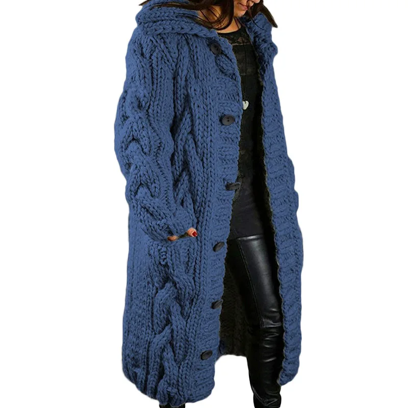 Women Knitted Sweater Autumn Winter Long Sleeve Cardigan