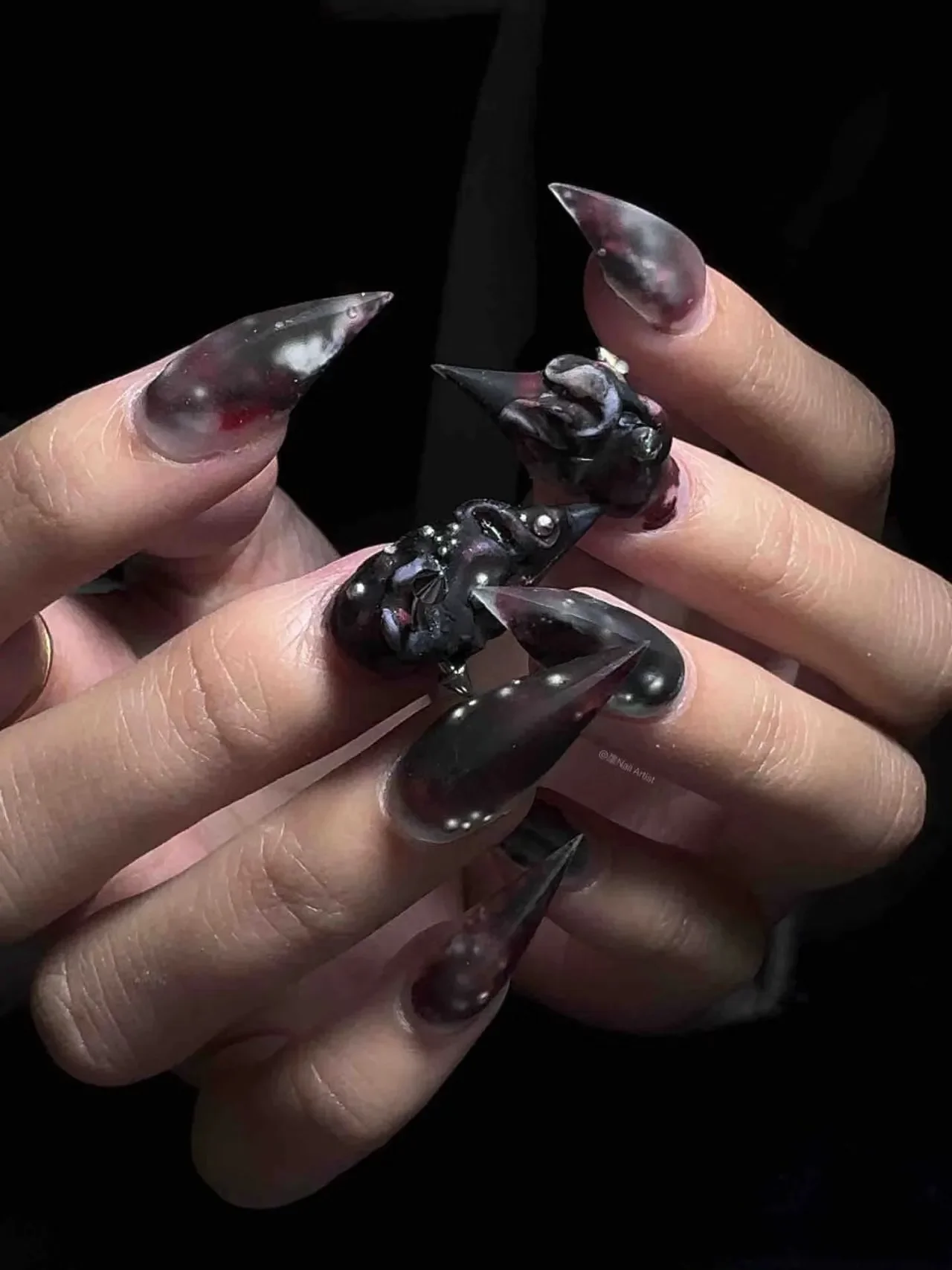 1Pc Dragon Claw 3D Acrylic Mold Nail Art Decorations  DIY Silicone Nail Templates Nail Mold 5