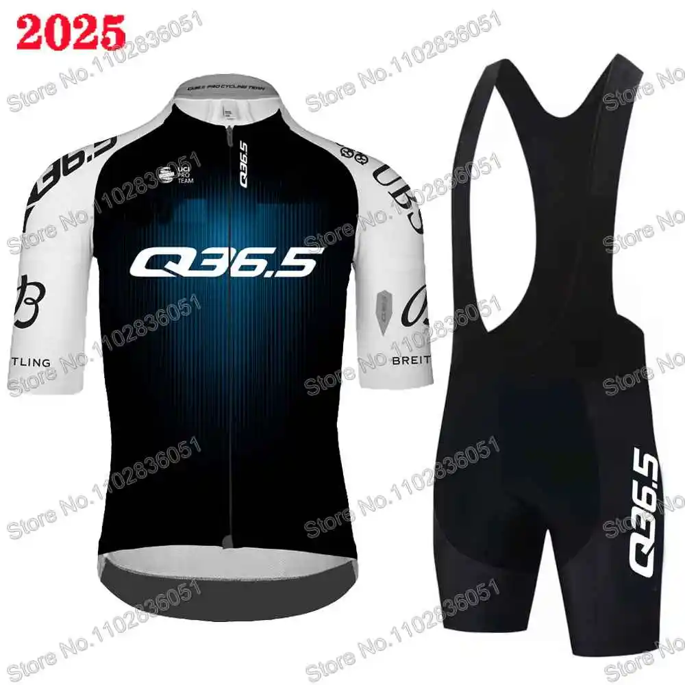 Cycling Jersey Set Summer Clothing TDF Men Road Bike Shirts Top Suit Bicycle Shorts Bib Kits MTB Outfits Q36.5 Pro Team