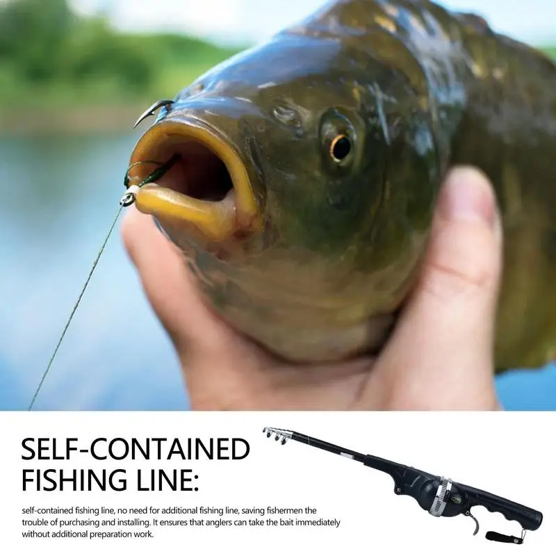 Portable Carp Foldable Fishing Rod Folding Fishing Lure Rod Telescopic  Fighing Pole Reel Compact Mini Folding Fishing Pole - AliExpress