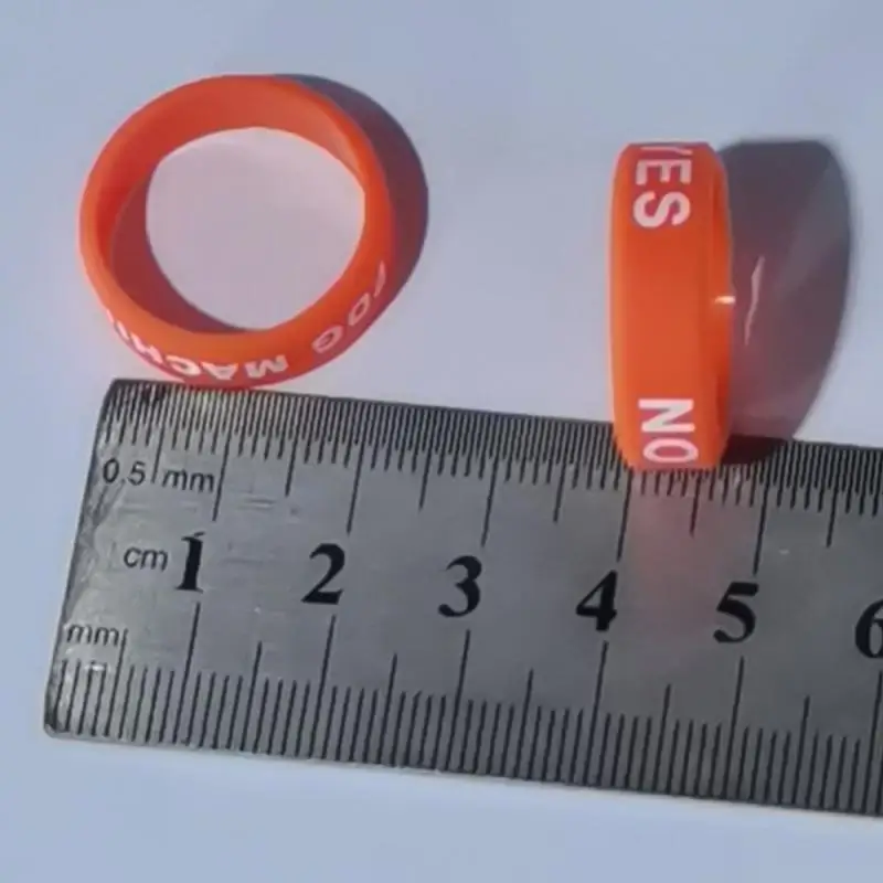 1PCS Anti-slip Ring Flexible Sports Antibacterial Flat Print Fishing Rod Slingshot Handle Set Silicone Rings