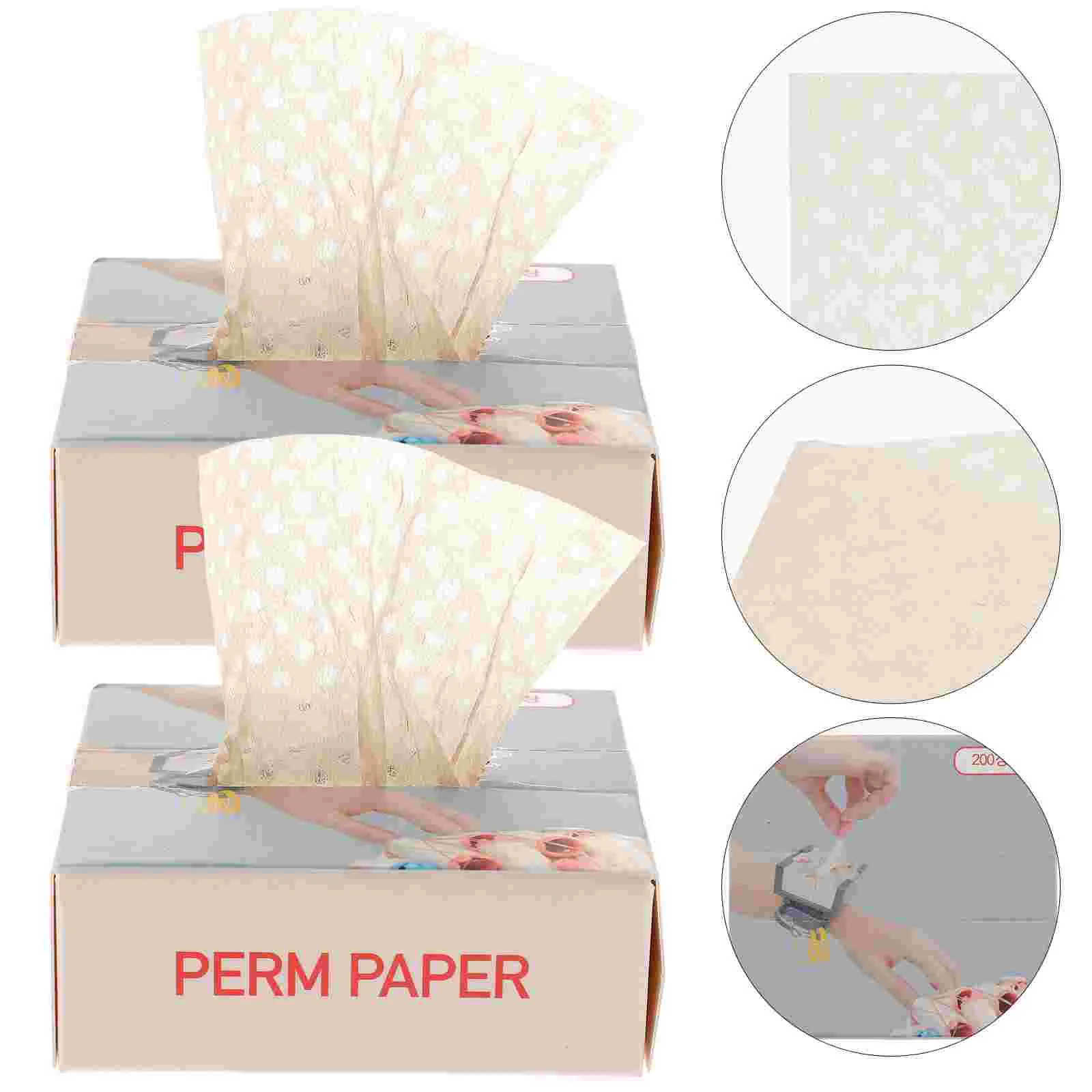 

400 Pcs Tissue Dispenser Perm Paper End Wraps Papers Curly Hairdressing Styling