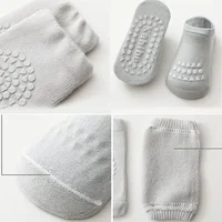 2pcs/lot Summer Baby Knee Pads Socks Set Anti Slip Socks Kid Crawling Safety Floor Socks Knee Protector for Girls Boy 3