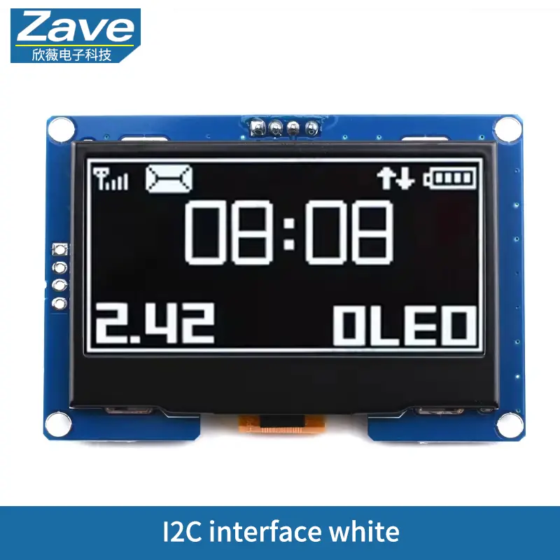2.42" 2.42 inch OLED Display Module 128x64 LCD HD Screen Module SSD1309 7 Pin SPI/IIC I2C Serial Interface for Arduino UNO R3 image 9