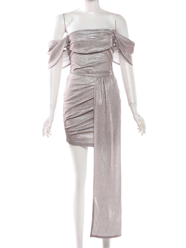 Women Elegant Party Mesh Bandage Bodycon Dress for Valentine