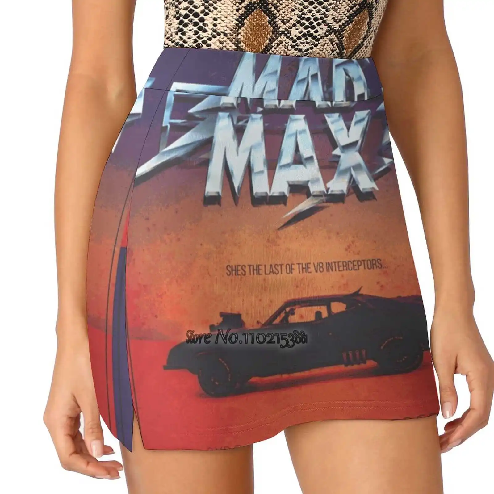 

The Last Of The V8'S - Vintage Custom Mad Max Poster Tennis Golf Skirt Sexy A-Line Harajuku Shorts Skirt With Phone Pockets