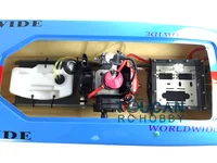 DTRC G26IP1 26CC Blue Fiber Glass 50KM/H Gasoline Racing ARTR RC Boat W/ Radio System Speedboat Boy Toys THZH0072-SMT7 2