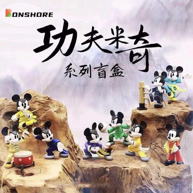 

Disney, кунг-фу, Микки, боевые искусства, Микки, искусственная коробка на удачу, загадочная коробка, милая аниме, фигурка Микки, модель, игрушки, подарки