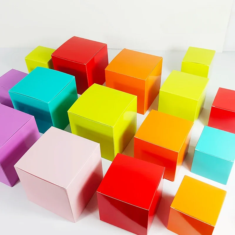 国内　美品　正方形空箱　10個セット ギフト箱（菓子用）スタイリッシュBOX グレー 正方形/長方形 100