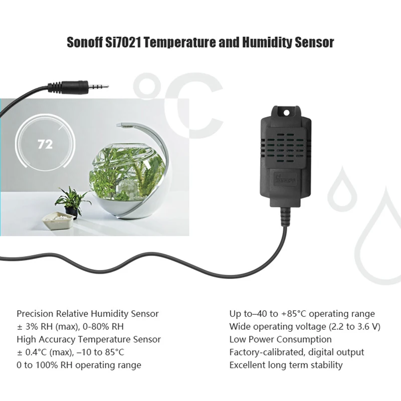 2022 Temperature Humidity Wifi Sensor Sonoff TH16 Smart Switch Monitoring Smart Home Automation Kit Works With Alexa Google Home 