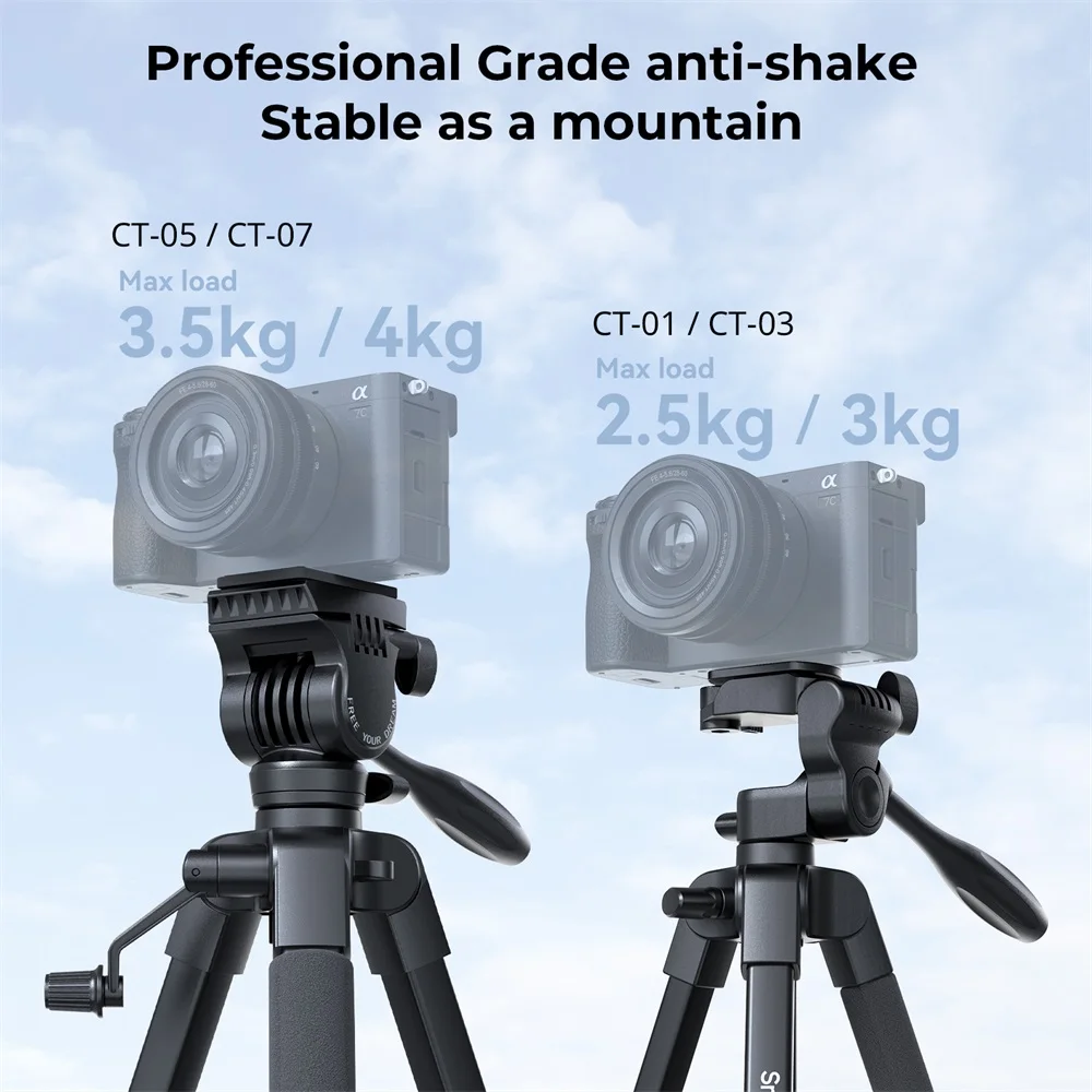 Versatile Lightweight Tripod Adjustable Portable Foldable Tripod for Camera W Sm