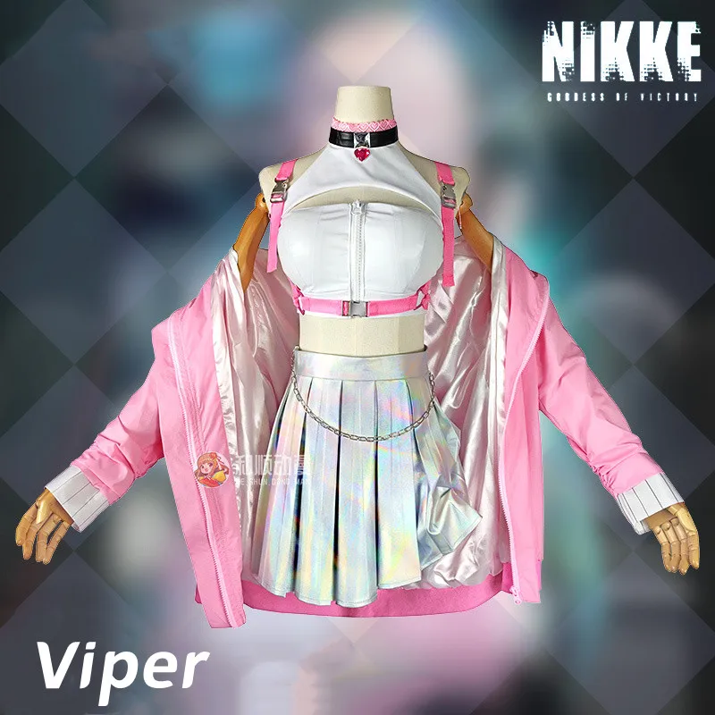 

Vivi-Cos Game NIKKE, богиня победы, Випер, крутой сексуальный розовый костюм для косплея, женский костюм для ролевых игр, новая модель