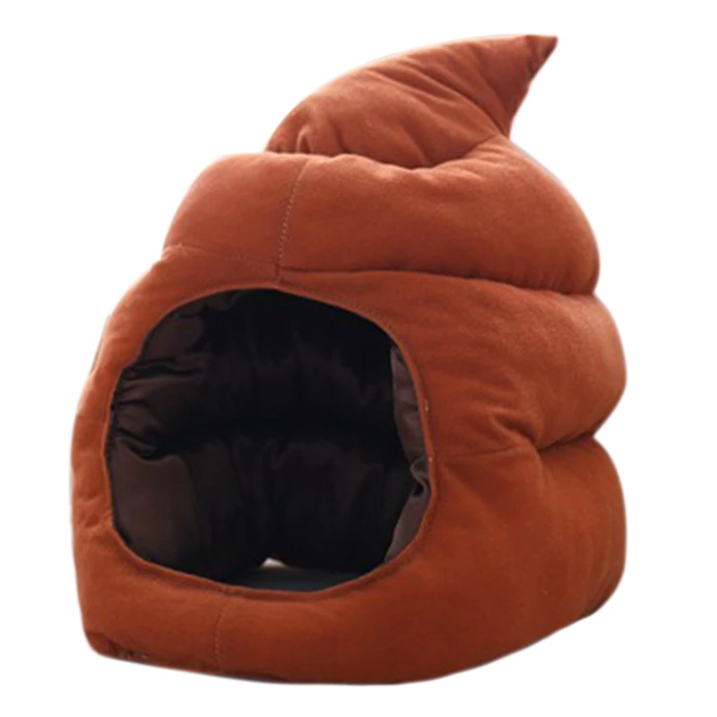 Creative Shit Plush Hat Stuffed Toy Funny Fake Poop Full Headgear Gag Gift Cosplay Photo Props Acce