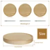 3Pcs Wall Shelves Set Oak Wood Round Floating Shelf Wall Mounted Plant Shelf Home Decoration Mini Rustic Wall Storage Racks 5