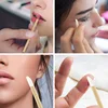 Bamboo Lip Applicators Disposable Lip Brush With Replacement Head Eco-friendly Lipstick Lip Gloss Wands Makeup Beauty Tool Kits 6