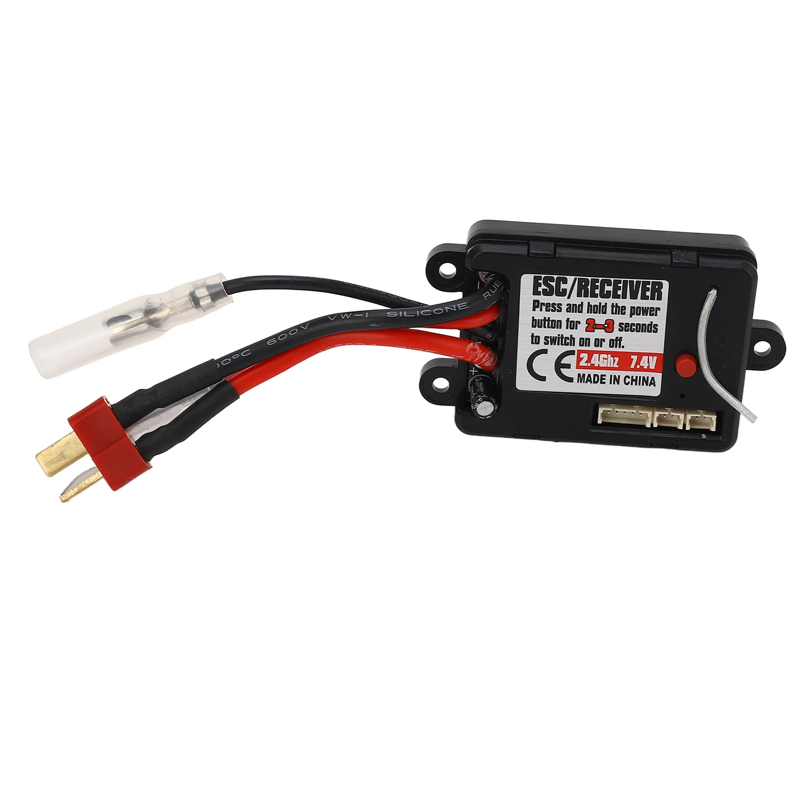 Brushed ESC Anti Interference Multiple 2.4GHz 4HC Remote Control Car Brushed ESC Compact for SCY 16103 16201 RC Car