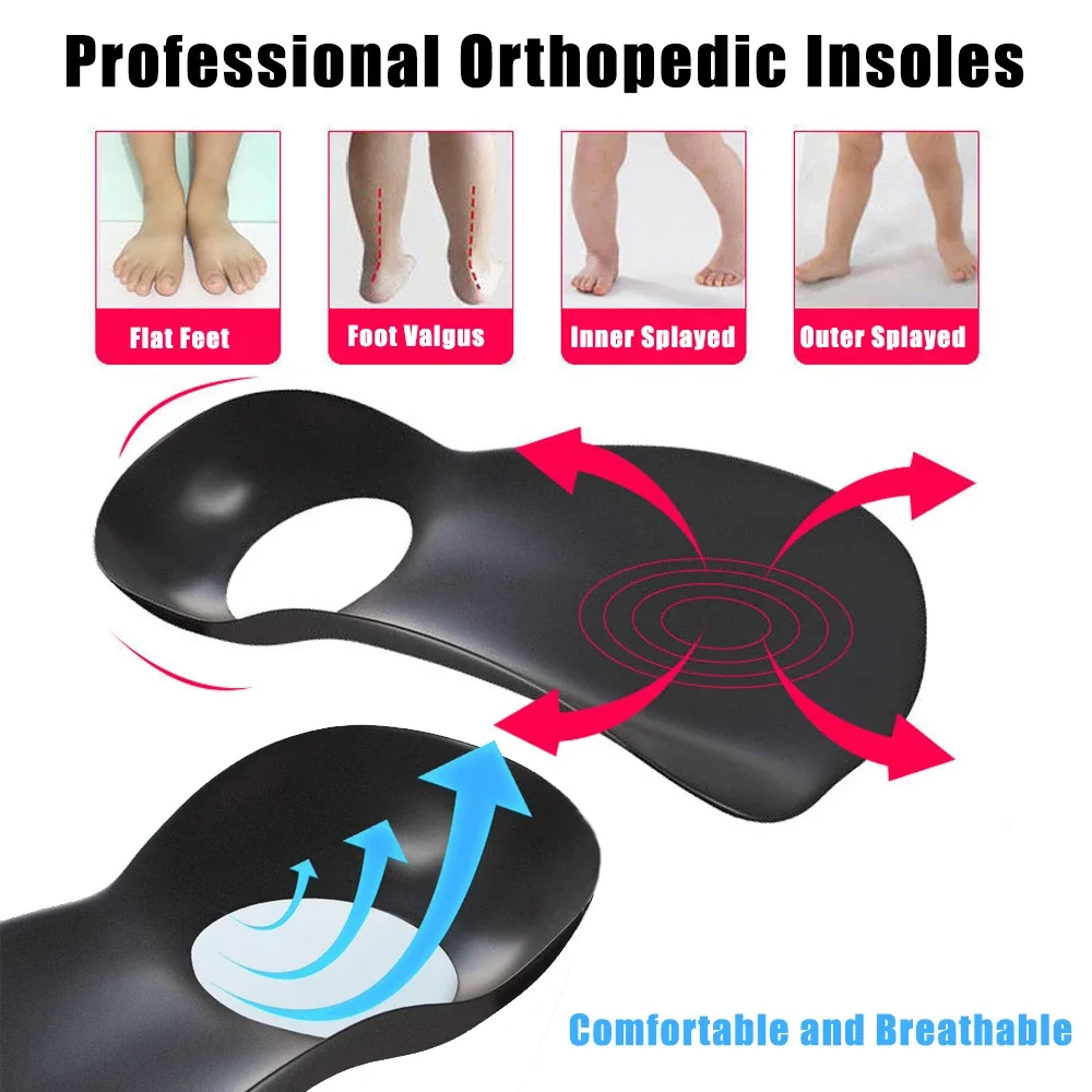 Orthotic Insoles for Plantar Fasciitis Pain Relief Therapy Flat