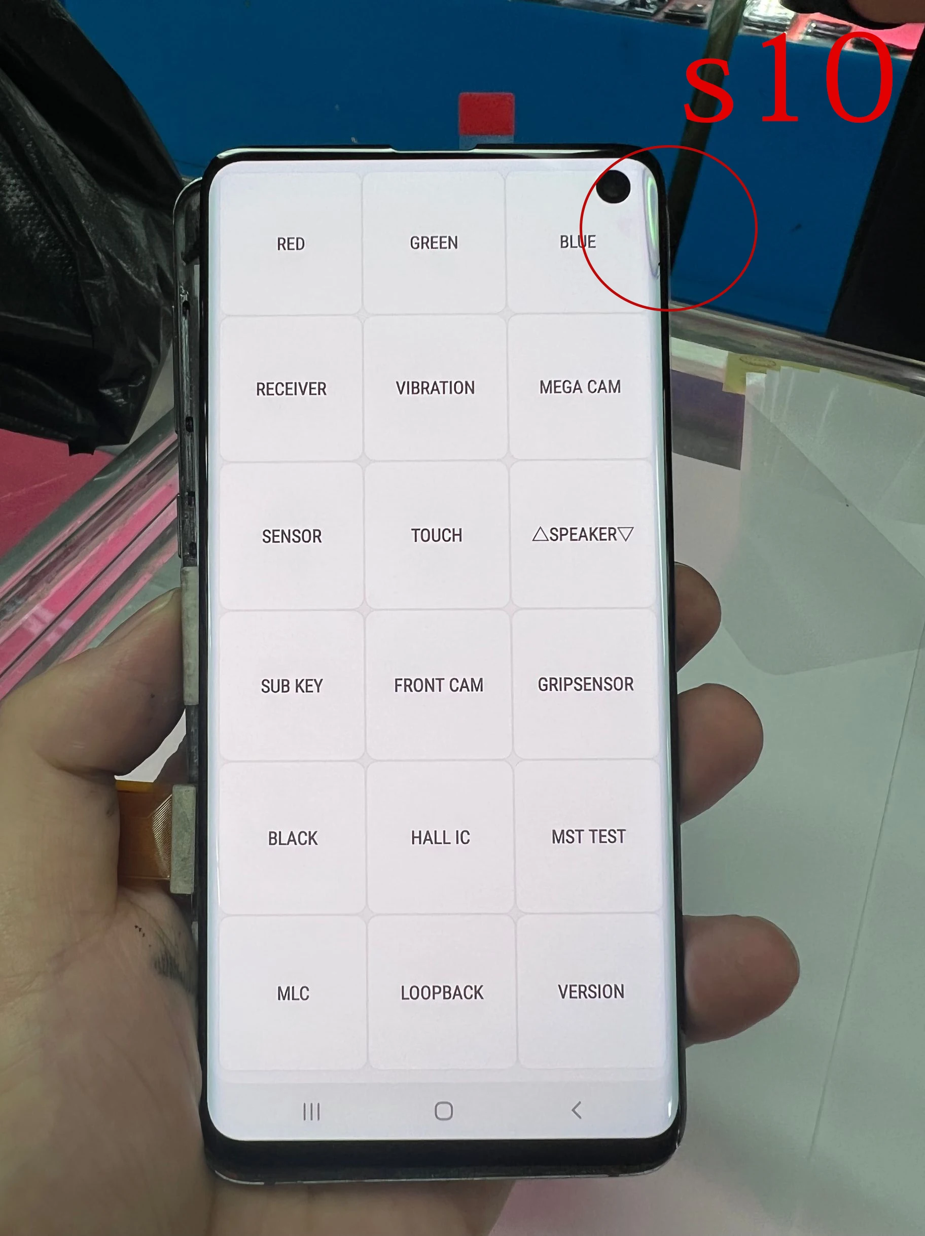 BigBlackSpotLCDDisplayForSamsungGalaxyS10G973G973FDSSMG973