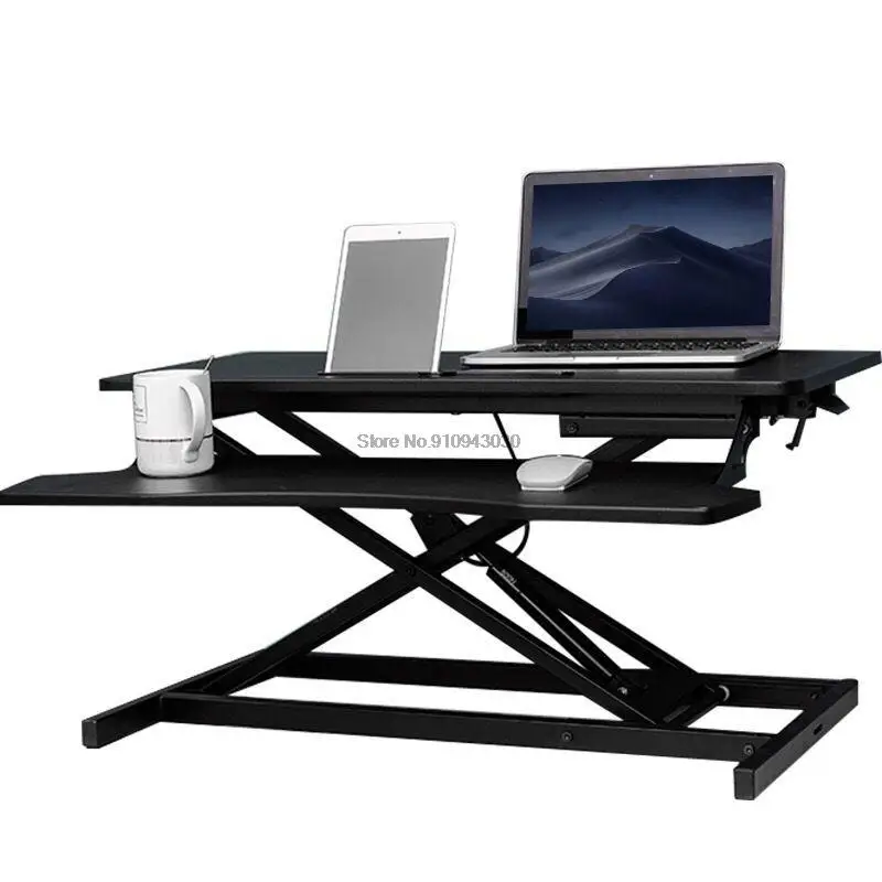 Adjustable Height Sit Stand Table Foldable Laptop Computer Table Lifting Computer Table For The Sedentary Strong Bearing