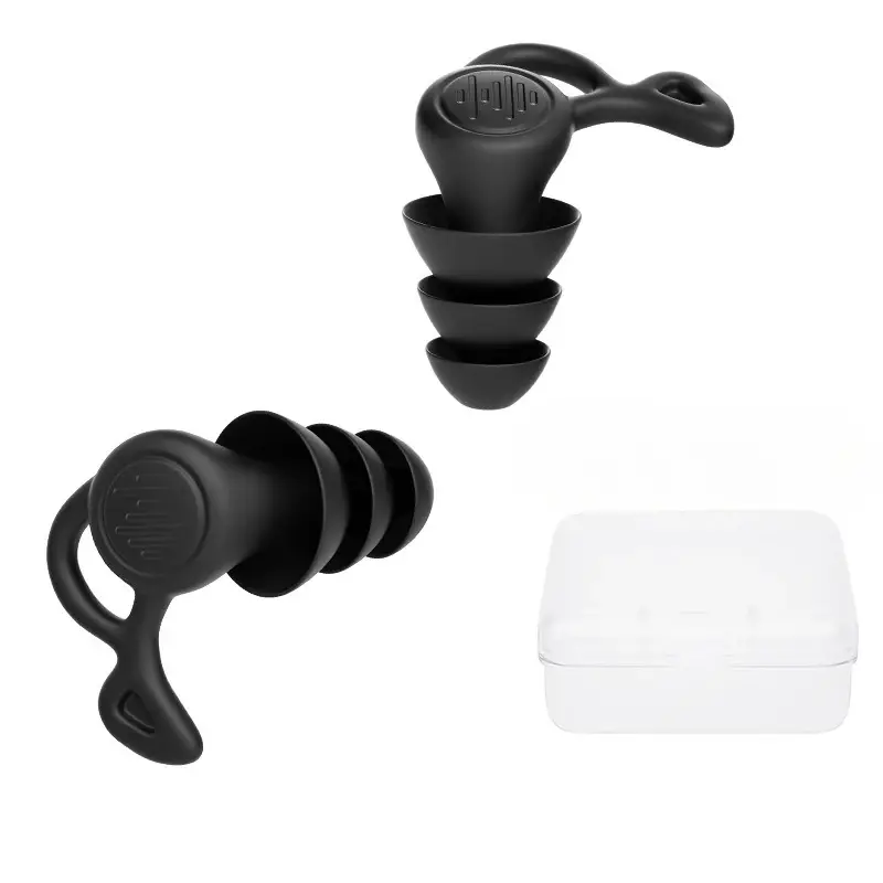 3 Layer Anti Noise Silicone Reusable Earplugs Waterproof Swimming Ear Plugs For Sleeping Diving Surf Soft Comfort Ear Protector - Image 2