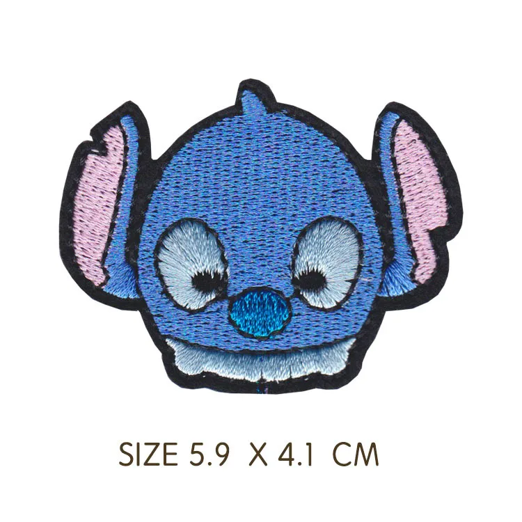 Lilo & Stitch Embroidery Patches Children For Clothing DIY Iron On Stitch Patch Garment stickers embroidery cloth stickers 