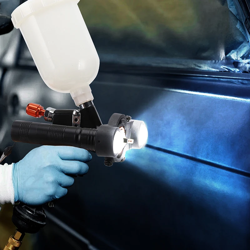 Spray gun lighting airbrush light universal spray gun light adjustable size lighting searchlight spray gun fill light spray gun 5