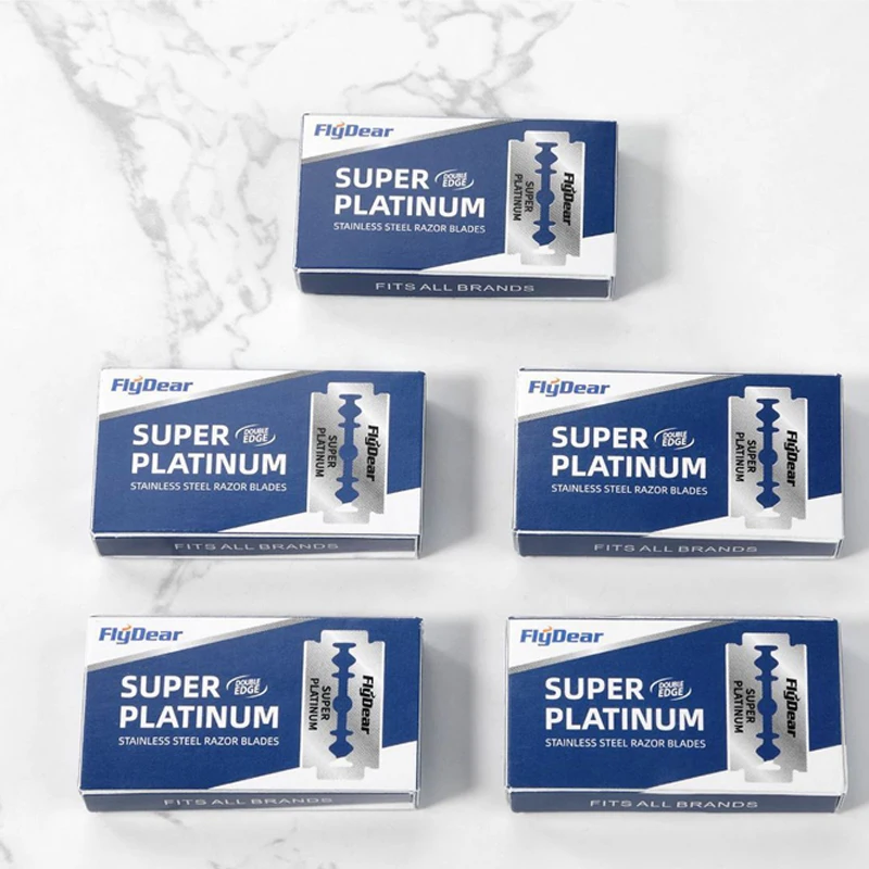 manual razor blade old-fashioned Stainless steel double-sided razor blade hairdressing barber shop tools