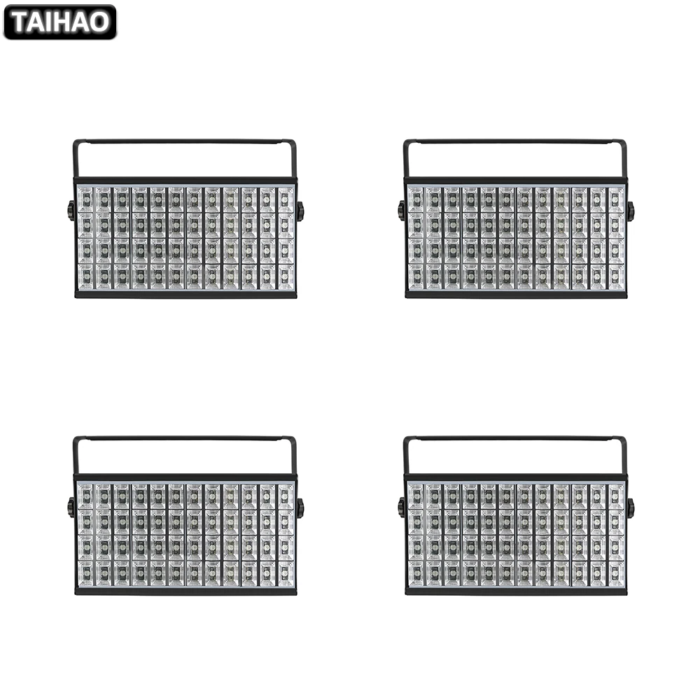 

4 PCS 48 LED 3in/4in1 Wall Washer Full Color Grille Strobe Light