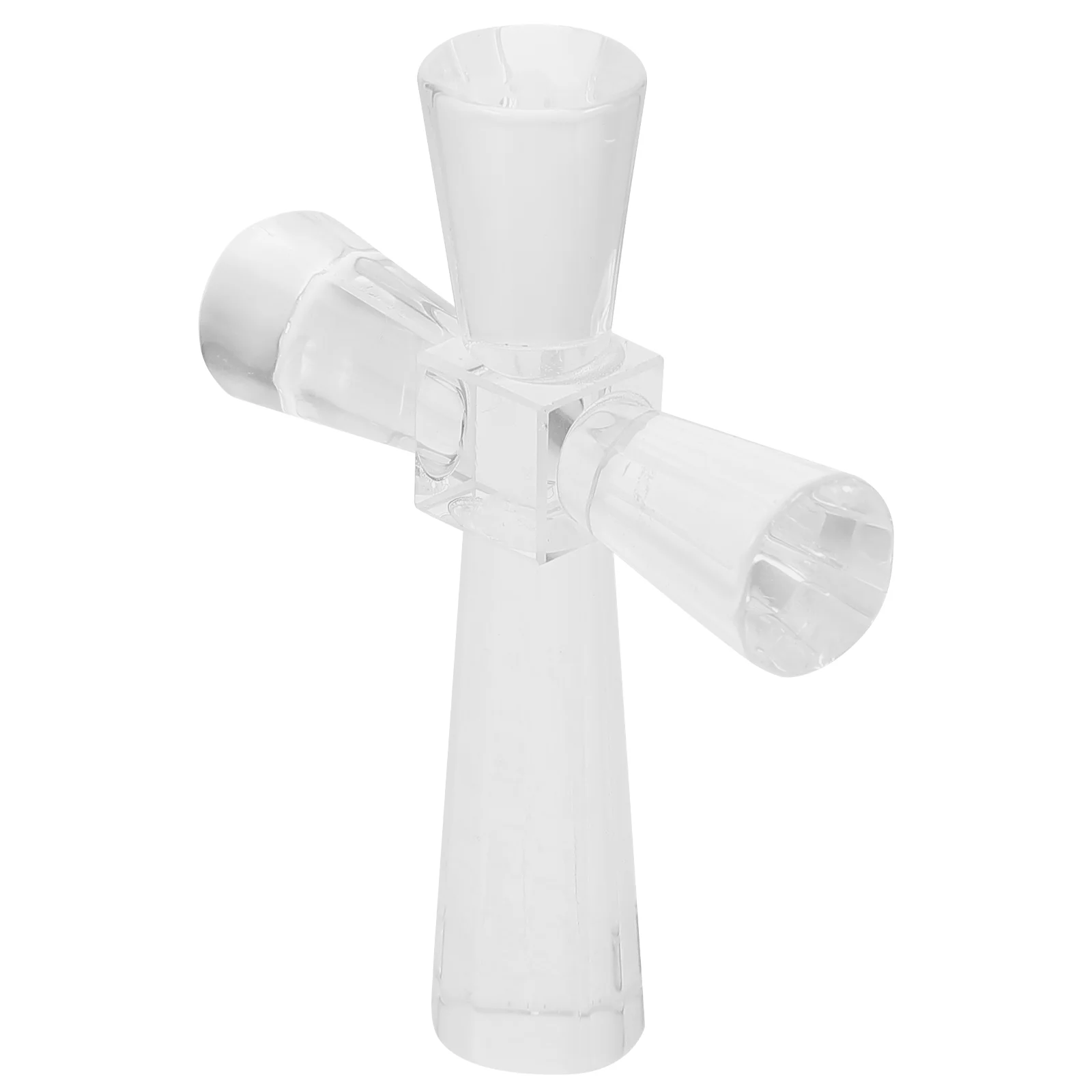 

Crystal Cross Ornament Decor White Craft The for Home Decoration Figurine Adorn