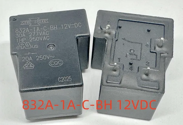 1 Pz Rel&egrave; Di Alimentazione SONG CHUAN 832A 1A F C B 12VDC 30A 277 VAC 4
