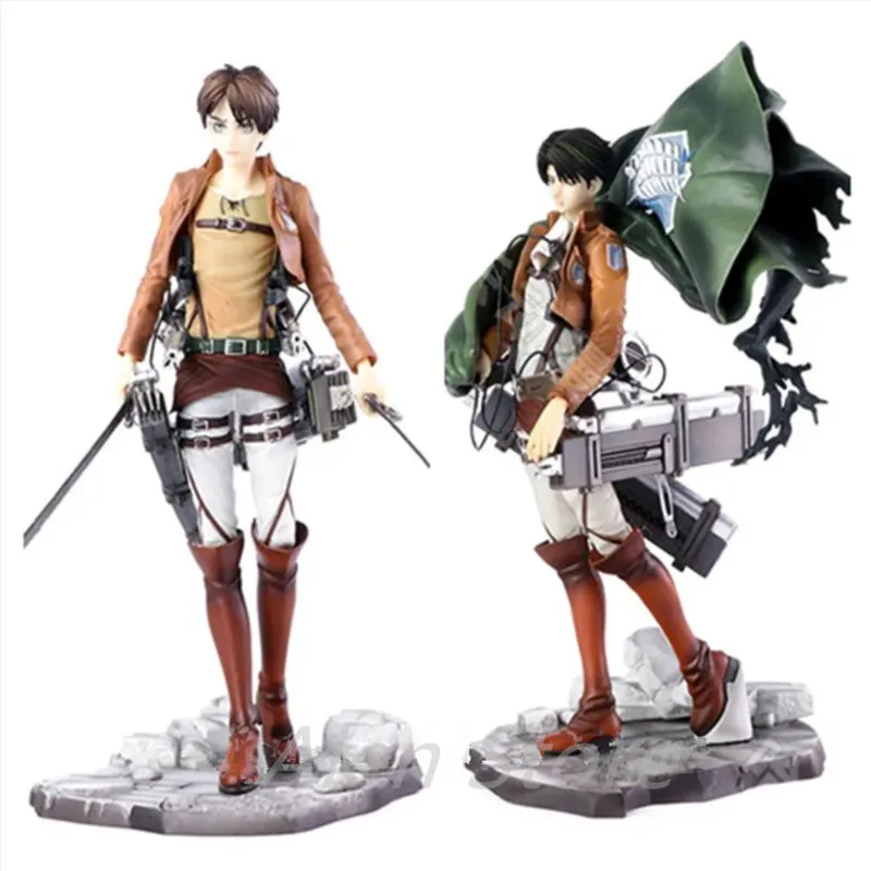 WANSHI Eren Yeager Figuren, Attack on Titan, Actionfigur, Cosplay, Anime, Spielzeug, PVC-Modell, Sammlerstück, Ornamente, Cartoon-Puppe, Spielzeug für Kinder und Erwachsene, Geschenk