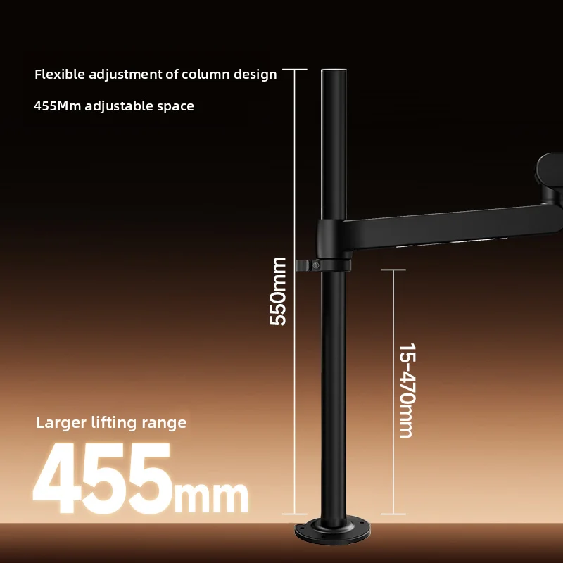 AOC AM720C 듀얼 모니터 암 데스크 마운트 클램프 스탠드 조절 가능 180도 °   회전 및 틸트 기능이 있는 17-34인치 홈 오피스 모니터 스탠드