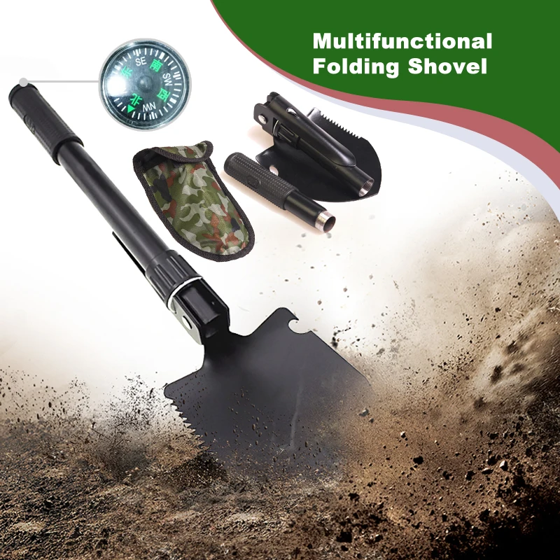 Folding Multi-Function Survival Shovel 1