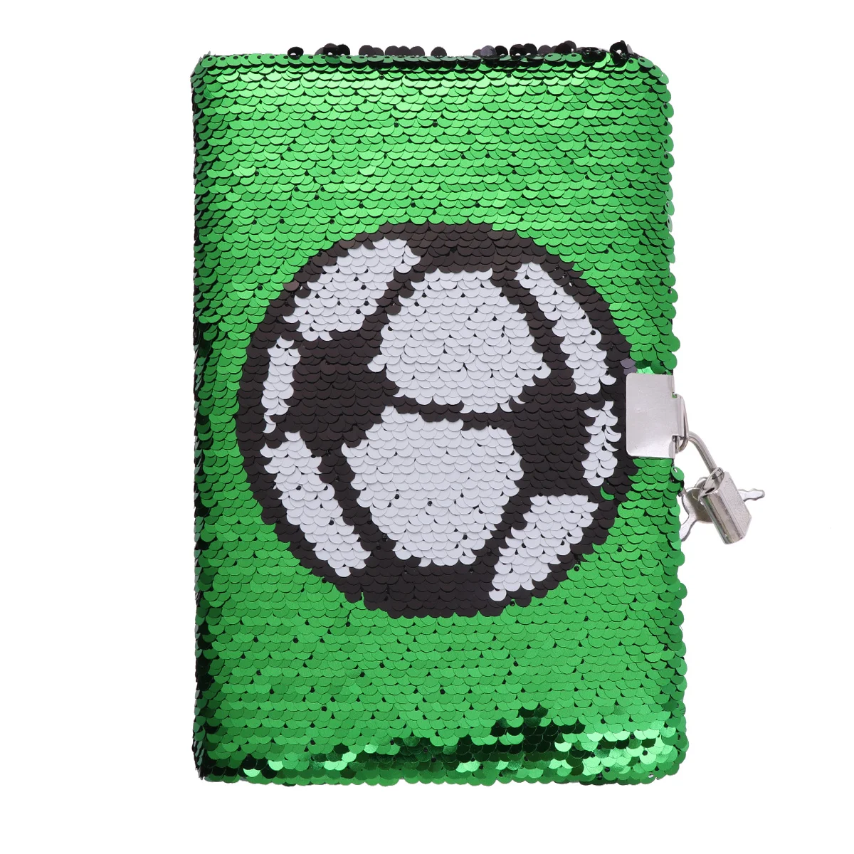 

Sequin Football Journal Secret Diary with Lock, Notebook Private Journal Football Notebook Gifts for Boy Notepad