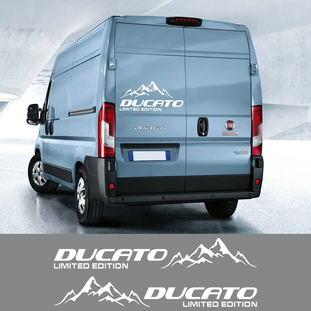 DA MONTARE FIAT DUCATO L4 EXLWB GRAFICA ADESIVI STRISCE DECALCOMANIE GIORNO FURGONE CAMPER EUR 57,17 - IT - Foto 9