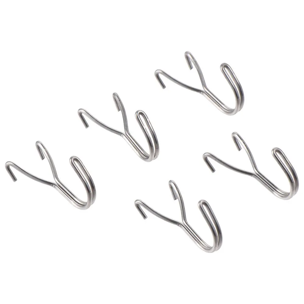 20Pcs Pegboard Hooks Stainless Steel Hooks Grid Wall Mesh Retail Display Shop Peg Goods Shelf Panel Pegboard Hooks 3