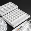 Imitation Porcelain Watercolor Palette Wavy Shape Easy To Clean Pigment Plate Chinese Painting Professional Art Tools 6