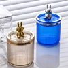 Cute Rabbit Cotton Pad Holder Cotton Swab Rod Storage Box Cosmetics Jewelry Bathroom Makeup Container Lipstick Organizer Box 5