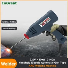 

220V 4800W Handheld Electric Arc Welding Machine Portable Automatic Gun Type Digital Intelligent Welder Handheld/ Handle Welding