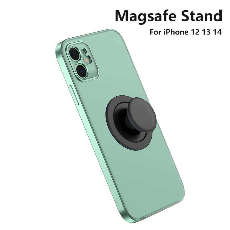 Popsocket MagSafe Finger Ring Holder for IPhone 14 13 12 Pro Max Black