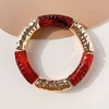 Stretch Resin Tube Bracelet For Women Vintage New Style Fashion Jewelry Retro Elastic Holiday Accessories Wholesale Gifts MQF075 4