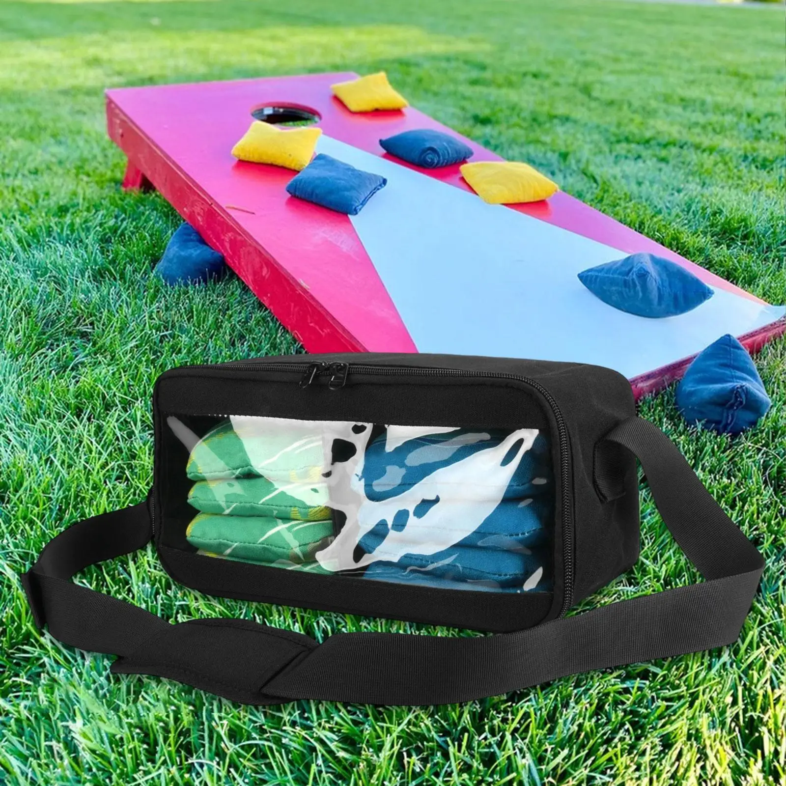Cornhole Bag Carrying Bag for Tossing Outdoor Fun Corn Hole Bean Bags Holder Cornhole Bag Carrying Bag for Tossing Outdoor Fun Corn Hole Bean Bags Holder