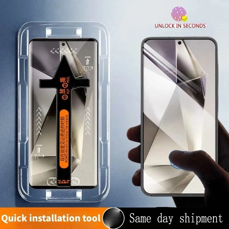 

Automatic installer Tempered Glass For iphone 15 14 Pro Plus X XR XS Apple 11 12 13 Pro Max Easy Installation Screen Protector