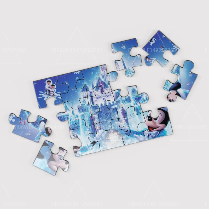 Disney Beauty and The Beast Belle Princess 1000 Pieces Wooden Puzzles Educational Toys for Adults Handmade Puzzle Gifts Rose Art 3